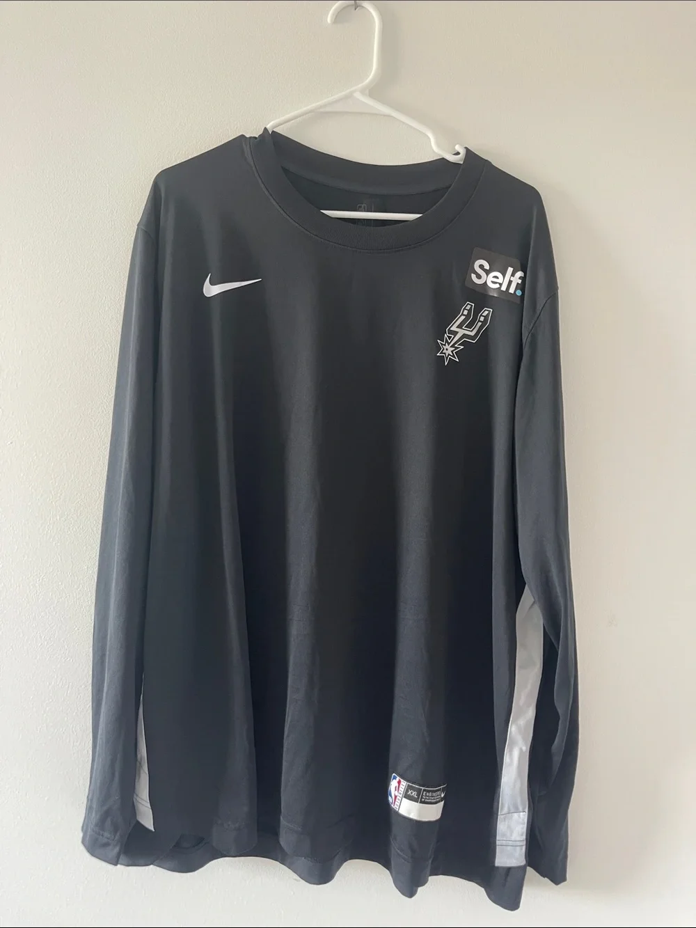 Nike Black NBA San Antonio Spurs Long Sleeve Tee